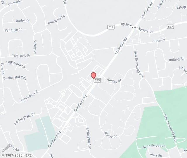 Location Map: 557 Cranbury Road, #10 East Brunswick, New Jersey 08816