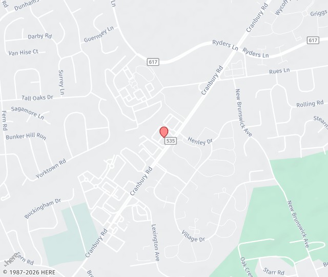 Location Map: 557 Cranbury Road, Suite 10 East Brunswick, New Jersey 08816